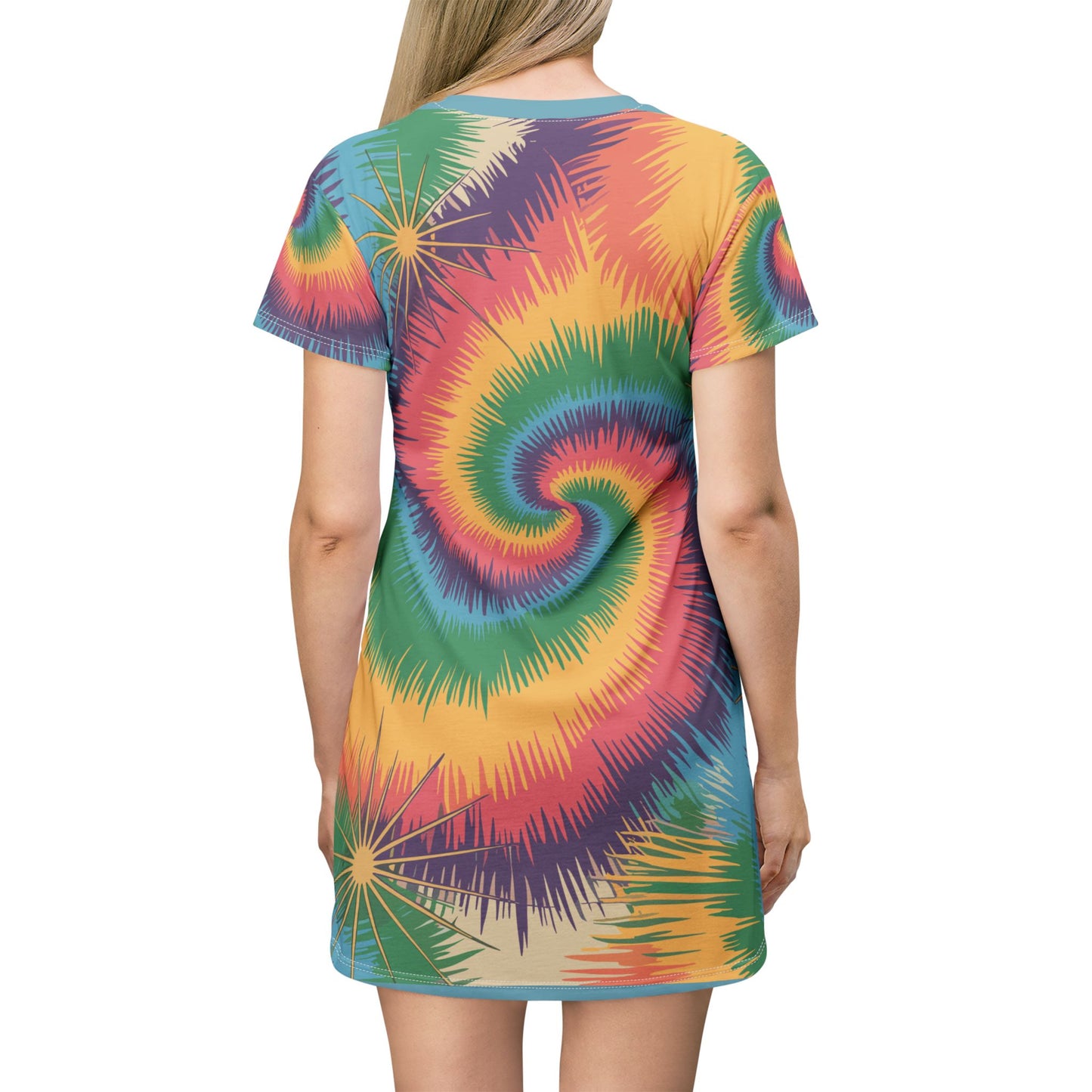 Tie Dye Sun Fun T Shirt Dress