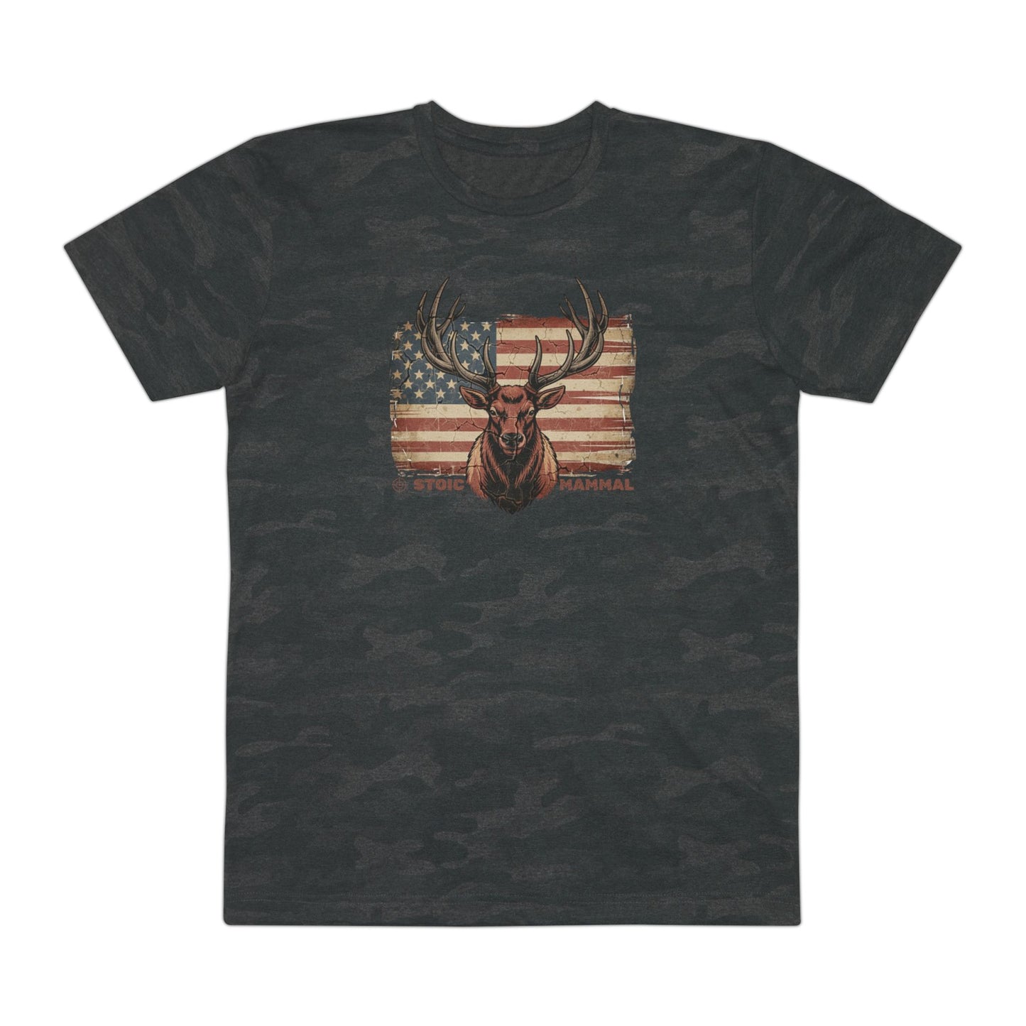 Elk Hunter America Camo Tee