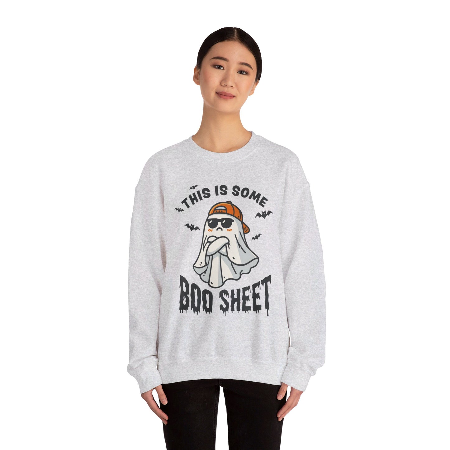 Halloween This Some Boo Sheet Unisex Heavy Blend™ Crewneck Sweatshirt