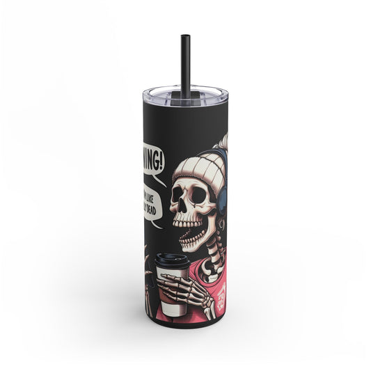 Halloween Running OMG Skinny Matte Tumbler, 20oz