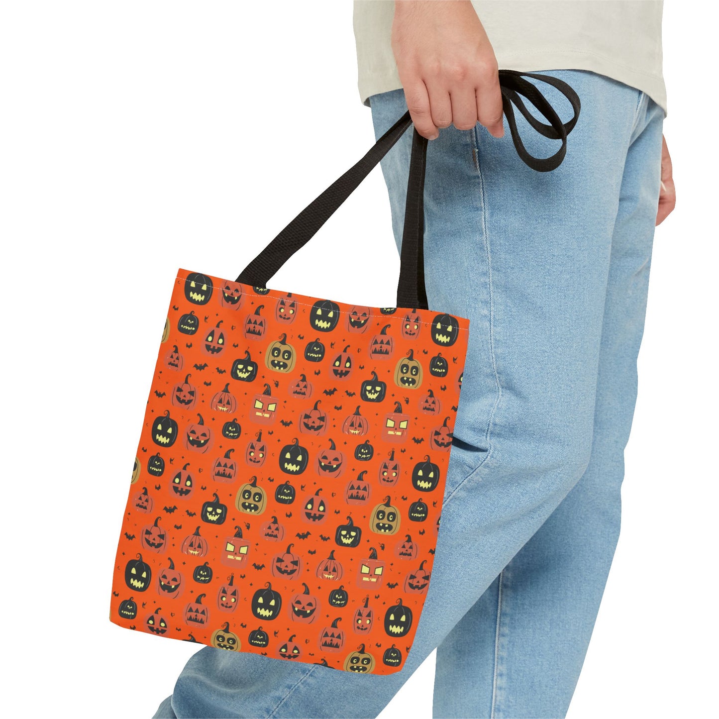 Halloween Jack O' Lantern Pumpkin Tote Bag