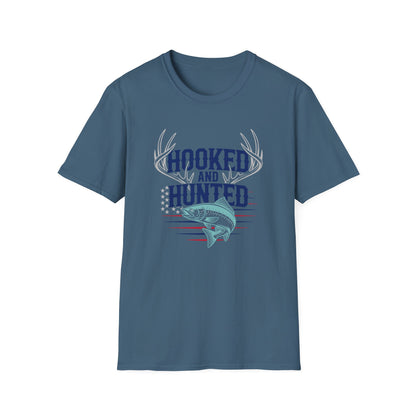 Hooked and Hunted Stars and Stripes T Shirt