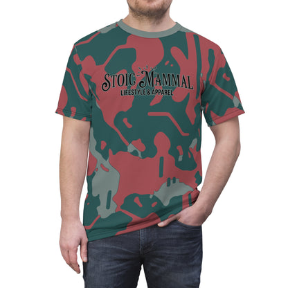 Crimson Digi Camouflage Stoic Mammal Lifestyle Apparel Tee