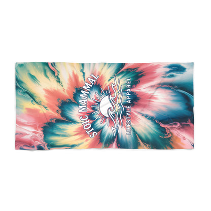 Vibrant Tie-Dye Beach Towel, Ideal for Summer, Pool Days, and Picnics, Perfect Gift for Beach Lovers and Fashion Enthusiasts