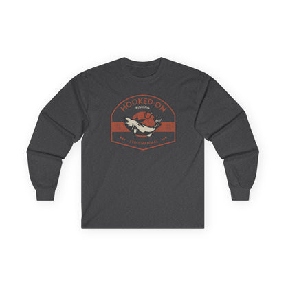 Hooked On Fishing Unisex Long Sleeve Tee