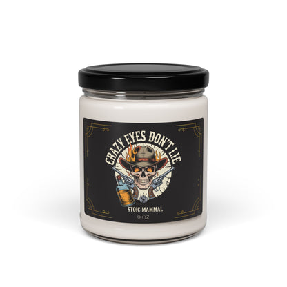 Crazy Eyes Don't Lie 9oz Scented Jar Stoic Mammal Album Drop