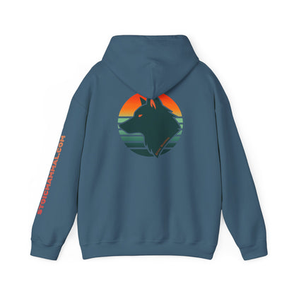 Gradient Sun Wolf Stoic Mammal Hoodie