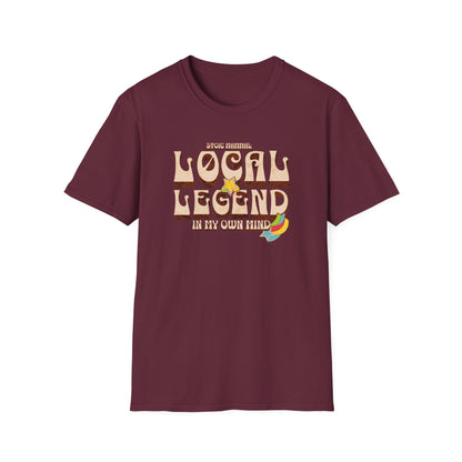 Retro Rock Hippie Style Local Legend Softstyle T-Shirt