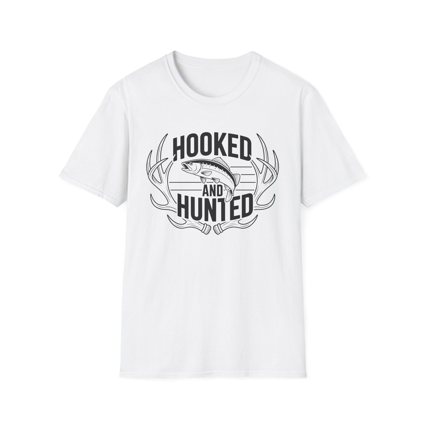 Hooked and Hunted Shield T Shirt