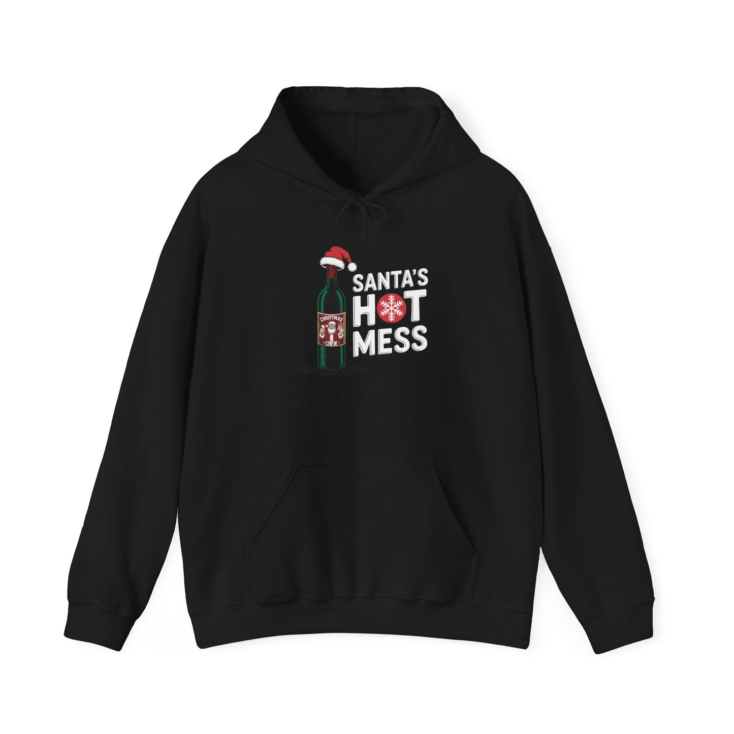 Santa's Hot Mess Hooded Sweatshirt