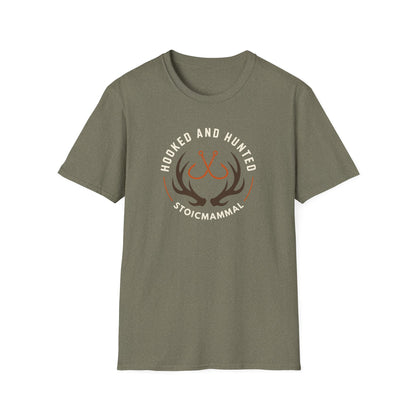 Hooked & Hunted Logo Style Fishing T-Shirt