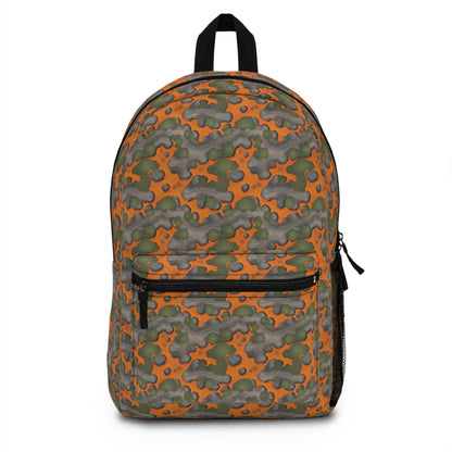 Backpack - Digi Camo Orange and Army Green Patterns