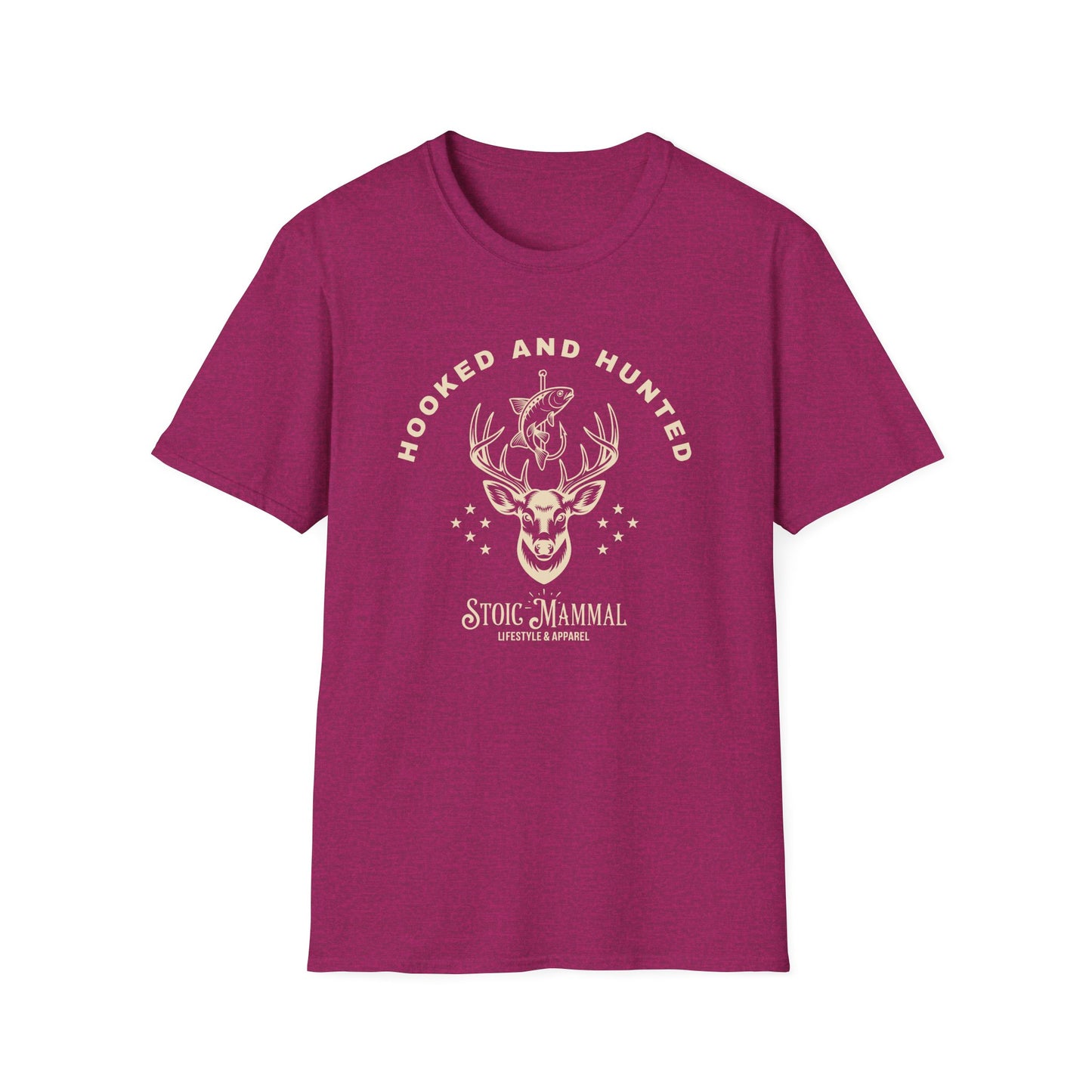 Hooked and Hunted Stoic Branded T Shirt