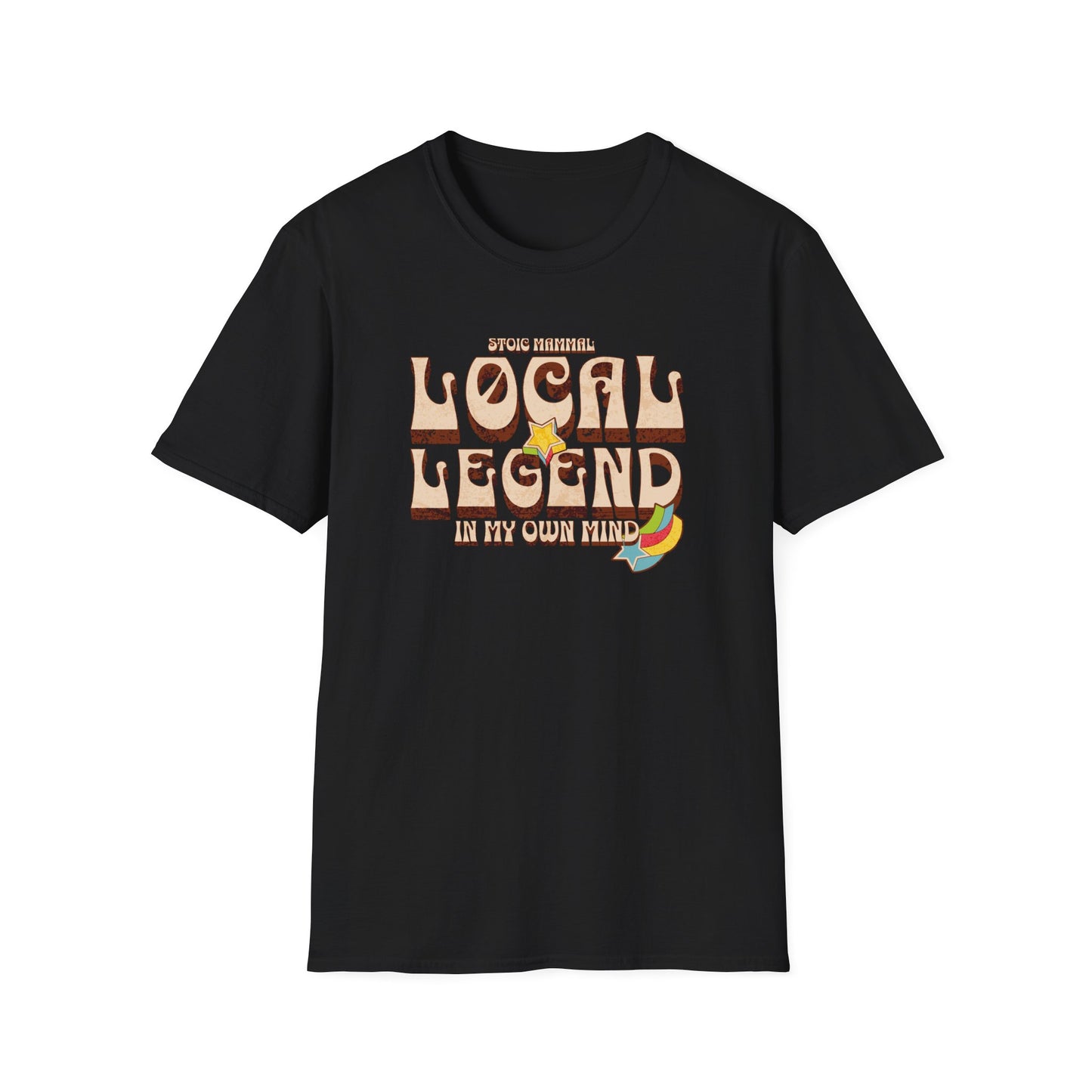 Retro Rock Hippie Style Local Legend Softstyle T-Shirt