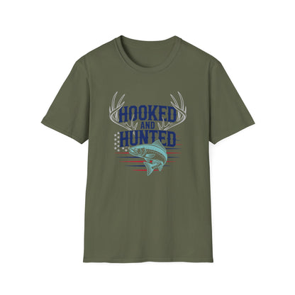 Hooked and Hunted Stars and Stripes T Shirt
