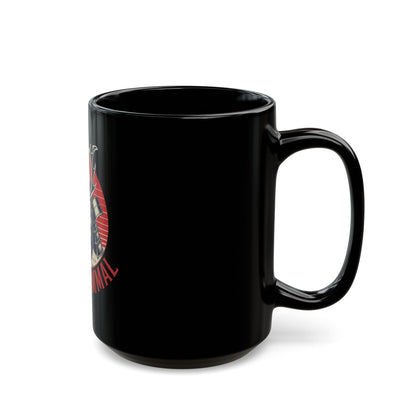 Stoic Mammal Gorilla Samurai Warrior Black Mug (15oz)