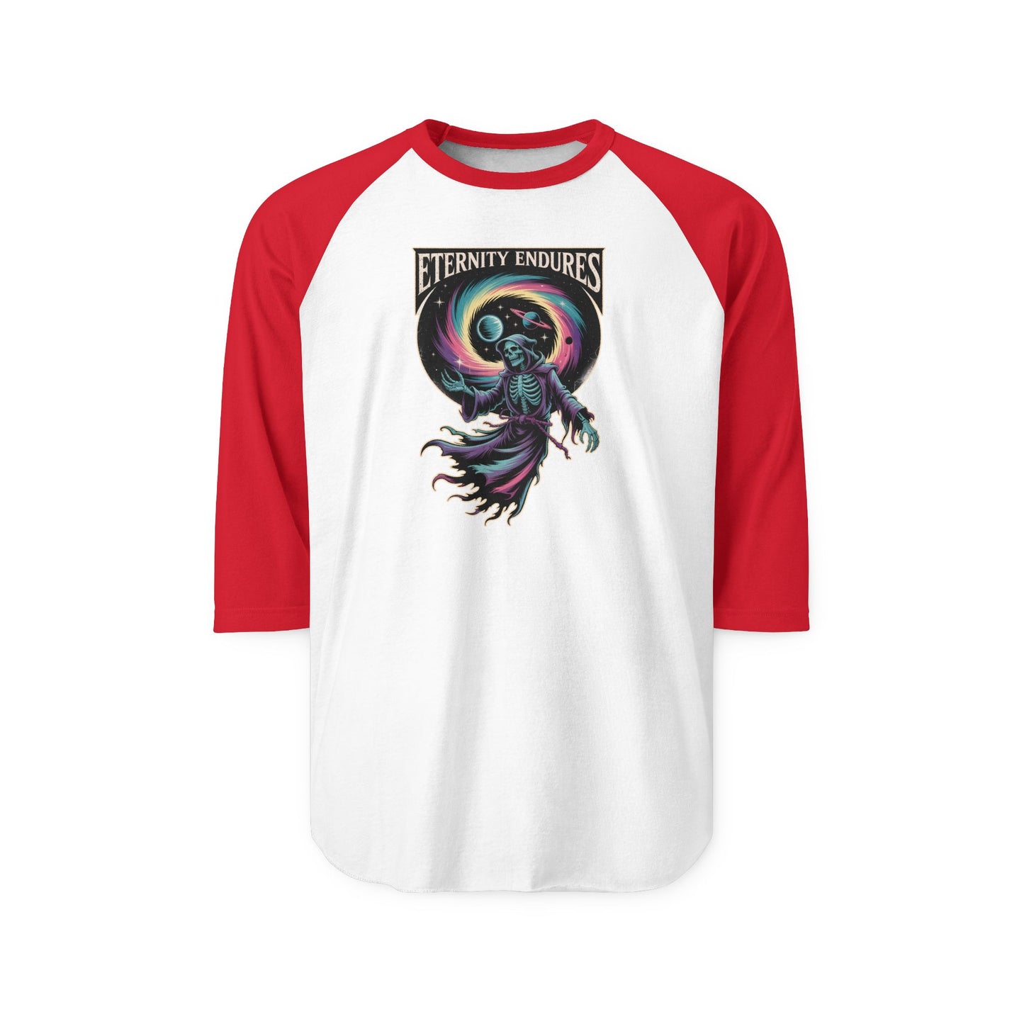 Eternity Endures  Raglan Shirt Halloween