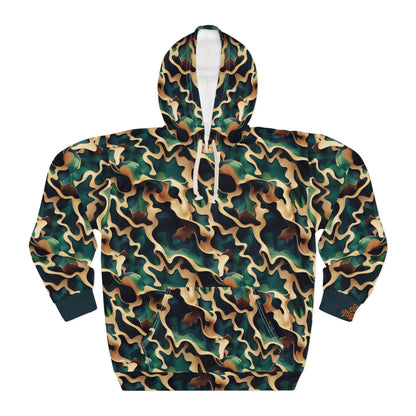 Adaptive Woodland Rebirth Camo Stealth Tactical Unisex Pullover Hoodie