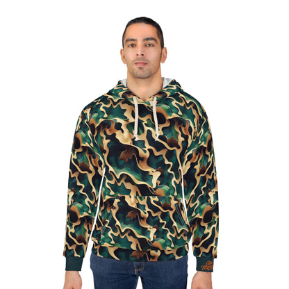 Adaptive Woodland Rebirth Camo Stealth Tactical Unisex Pullover Hoodie