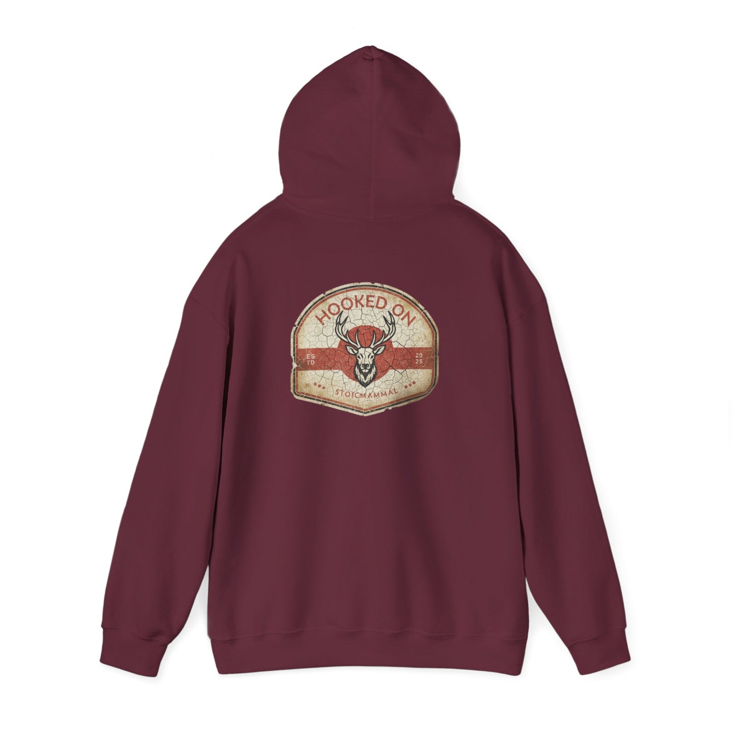 Hooked On Elk Hunting Weathered AF Hoodie