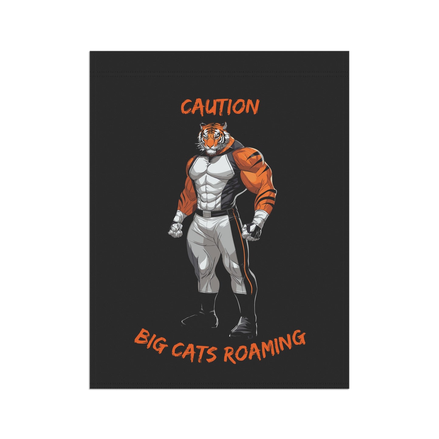 Caution Big Cats Roaming Garden & House Banner