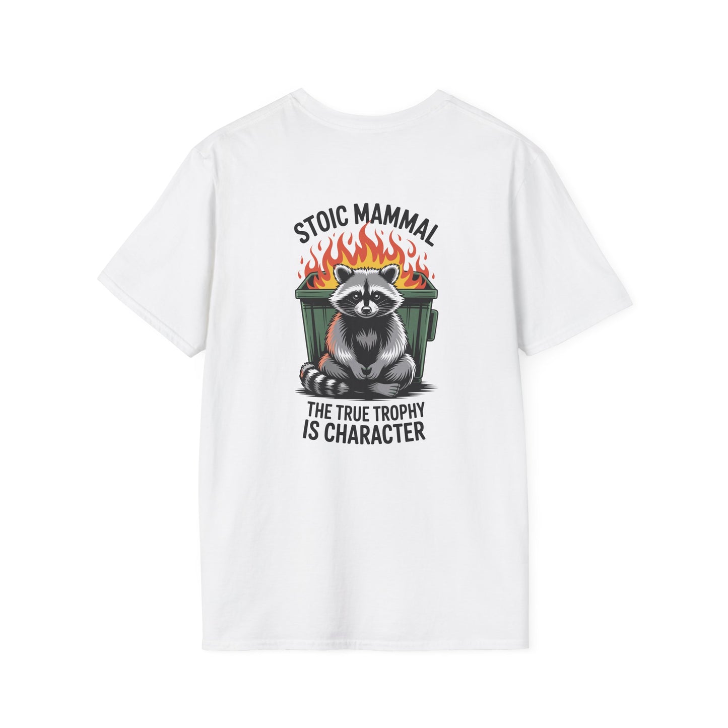 Stoic Mammal “Dumpster Fire” Raccoon T-Shirt