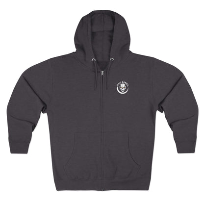 Brave the Night Hoodie, Unisex Zip Front Sweatshirt