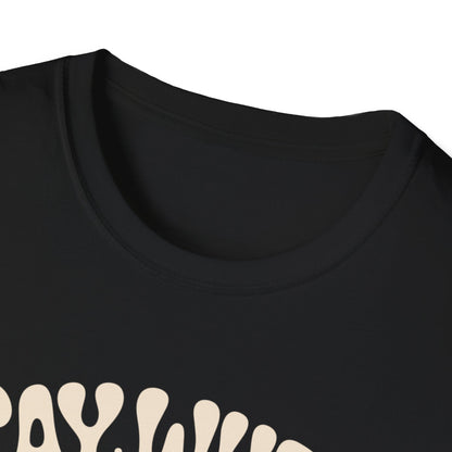 Stabby McPeachface Say When T-Shirt  Funny Retro Cartoon Knife Character