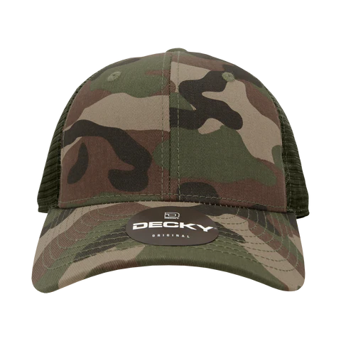 Custom Leatherette Patch Snap Back Mesh Trucker Hat