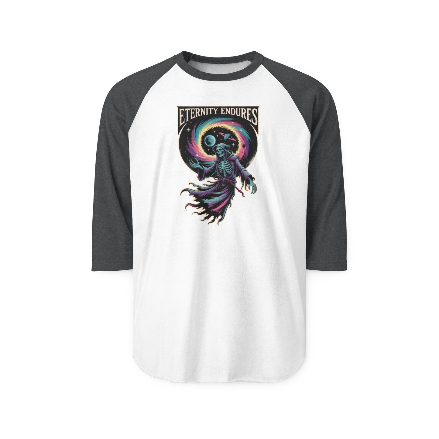 Eternity Endures  Raglan Shirt Halloween
