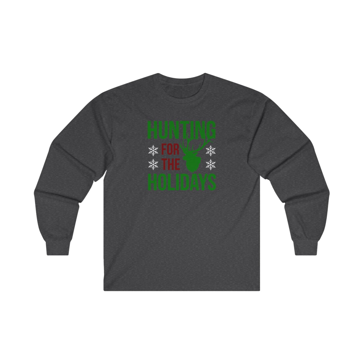 Hunting For The Holidays Christmas Unisex Ultra Cotton Long Sleeve Tee