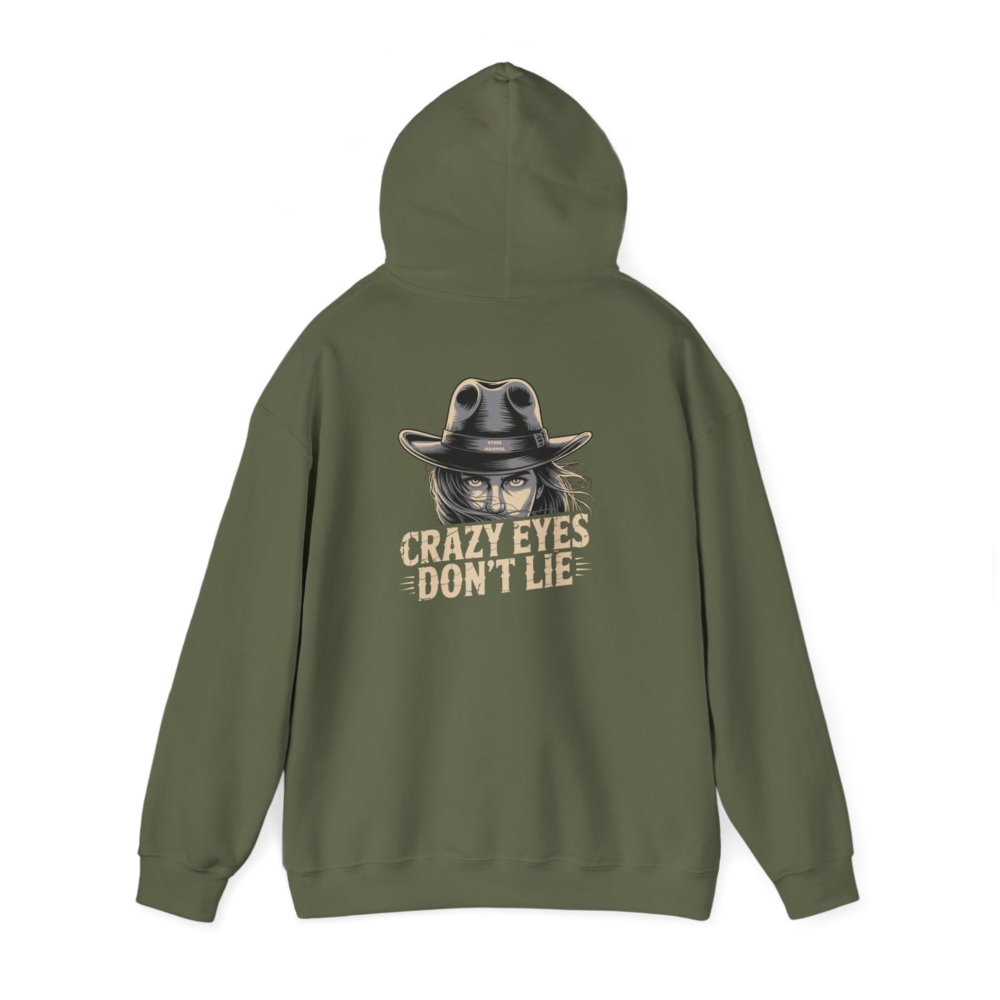 Crazy Eyes Don't Lie Western Cowgirl Graphic Hoodie