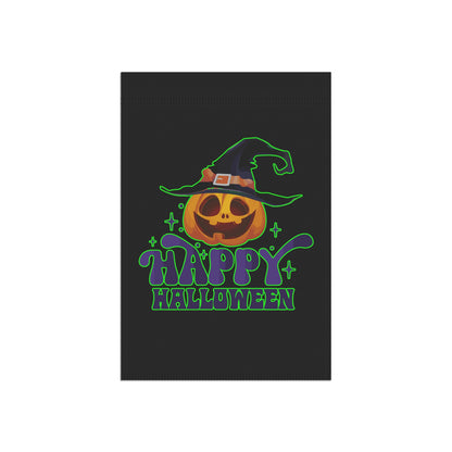 Happy Halloween Pumpkin Witch Garden & House Banner