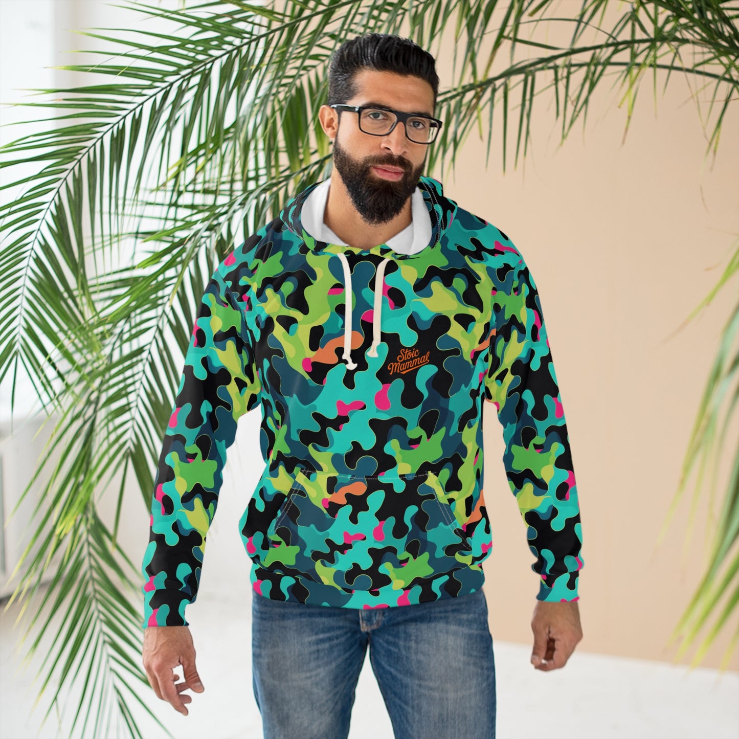 Toxic Jungle Digital Camo Stealth Tactical Unisex Pullover Hoodie
