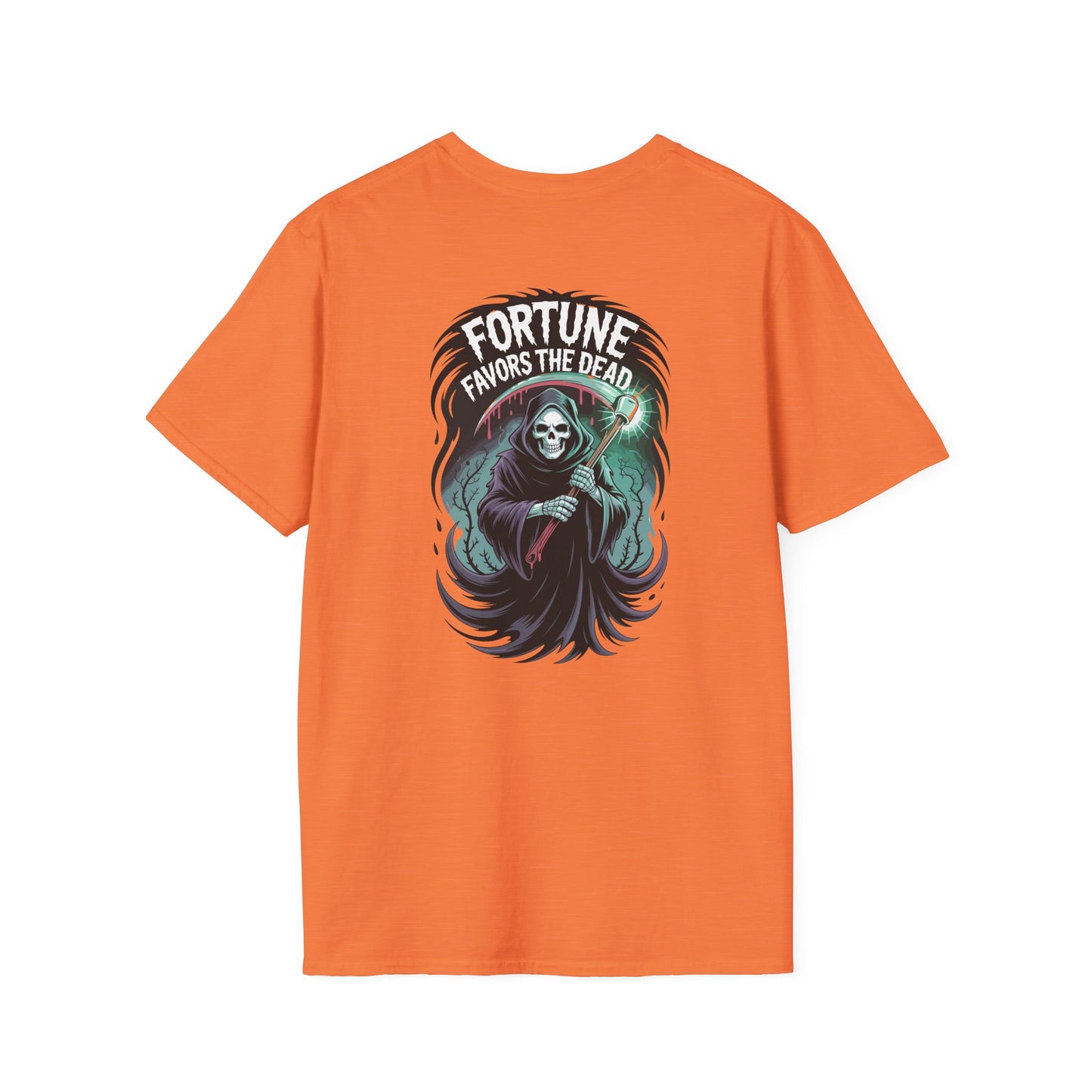 Fortune Favors The Dead Graphic Halloween T-Shirt
