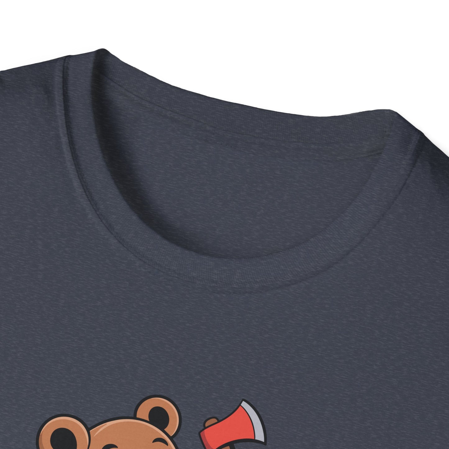 Chopper Cub Say When T-Shirt  Cute Chaos Cartoon Axe Bear Tee