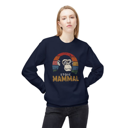 Stoic Mammal Chimp Chillin' Unisex Midweight Softstyle Fleece Crewneck Sweatshirt