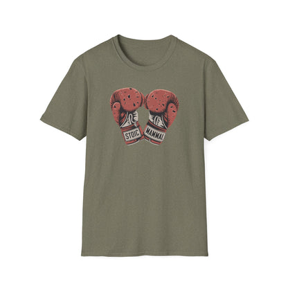 Weathered Boxing Gloves Stoic Mammal Unisex Softstyle T-Shirt