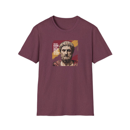 Marcus Aurelius Quote "The best revenge is to be unlike him who performed the injury" Unisex Softstyle T-Shirt