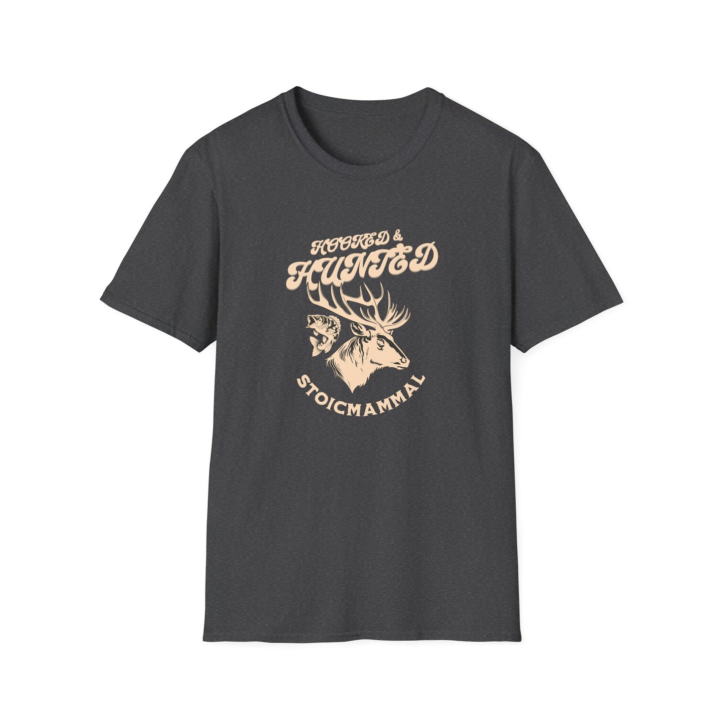 Hooked & Hunted Deer Fish Fishing T-Shirt