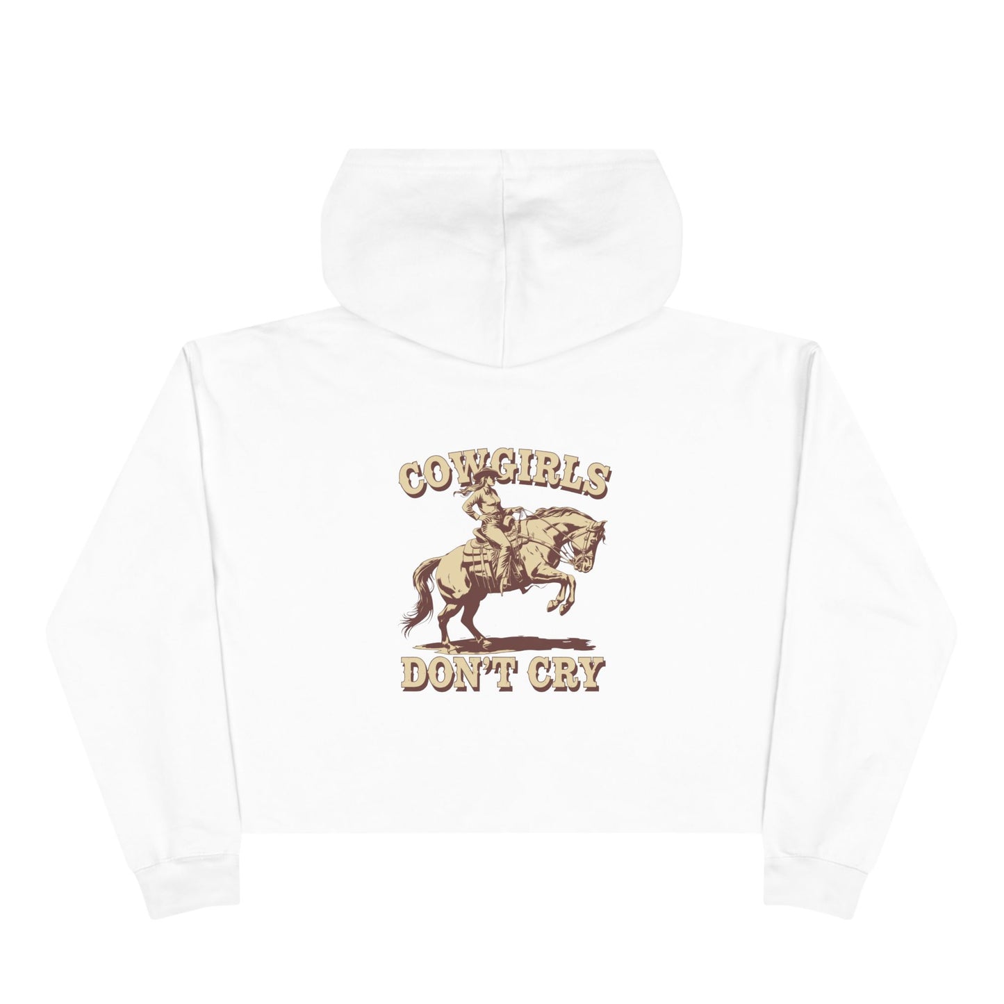 Cowgirls Don't Cry Crop Hoodie