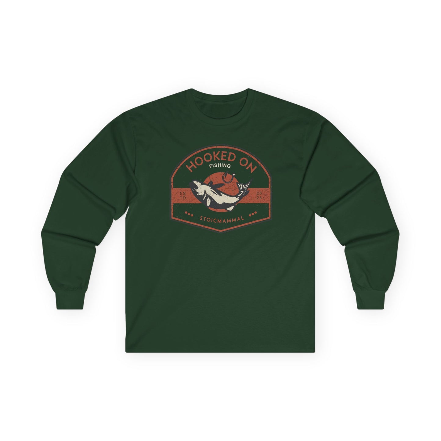 Hooked On Fishing Unisex Long Sleeve Tee