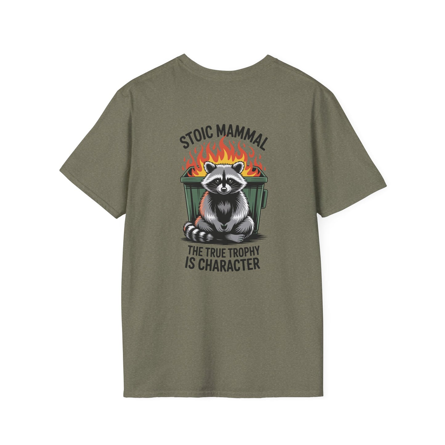 Stoic Mammal “Dumpster Fire” Raccoon T-Shirt