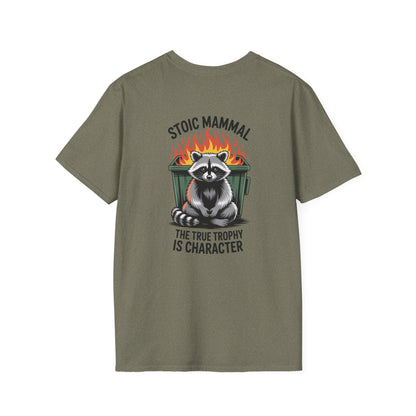 Stoic Mammal “Dumpster Fire” Raccoon T-Shirt