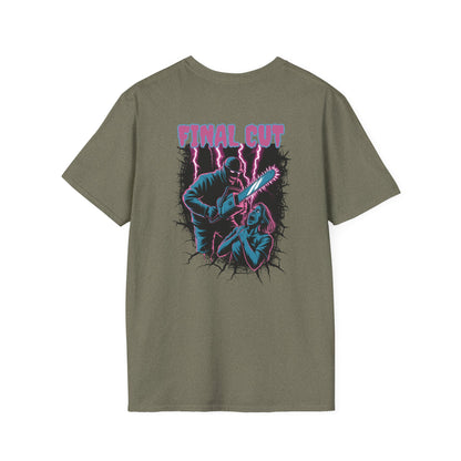 Final Cut Breaking Thru Slasher Halloween Graphic Halloween T-Shirt