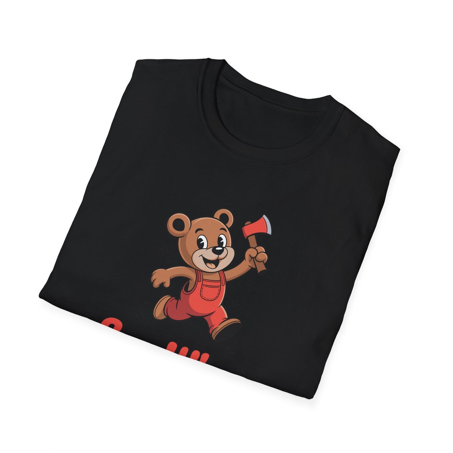 Chopper Cub Say When T-Shirt  Cute Chaos Cartoon Axe Bear Tee
