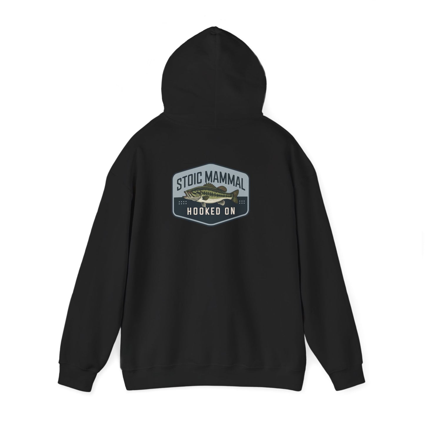 Stoic Mammal "Hooked On" Bass Fishing Hoodie - Classic Angler Pullover