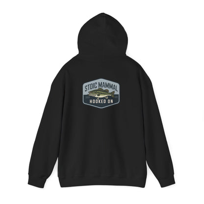 Stoic Mammal "Hooked On" Bass Fishing Hoodie - Classic Angler Pullover