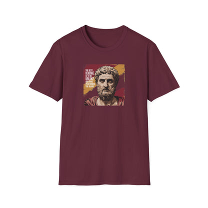 Marcus Aurelius Quote "The best revenge is to be unlike him who performed the injury" Unisex Softstyle T-Shirt