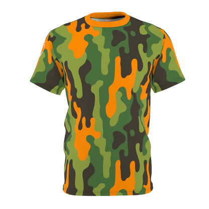 Camouflage Unisex Cut & Sew Tee, Urban Streetwear, Casual Wear, Nature Lover Gift, Outdoor Adventure Apparel